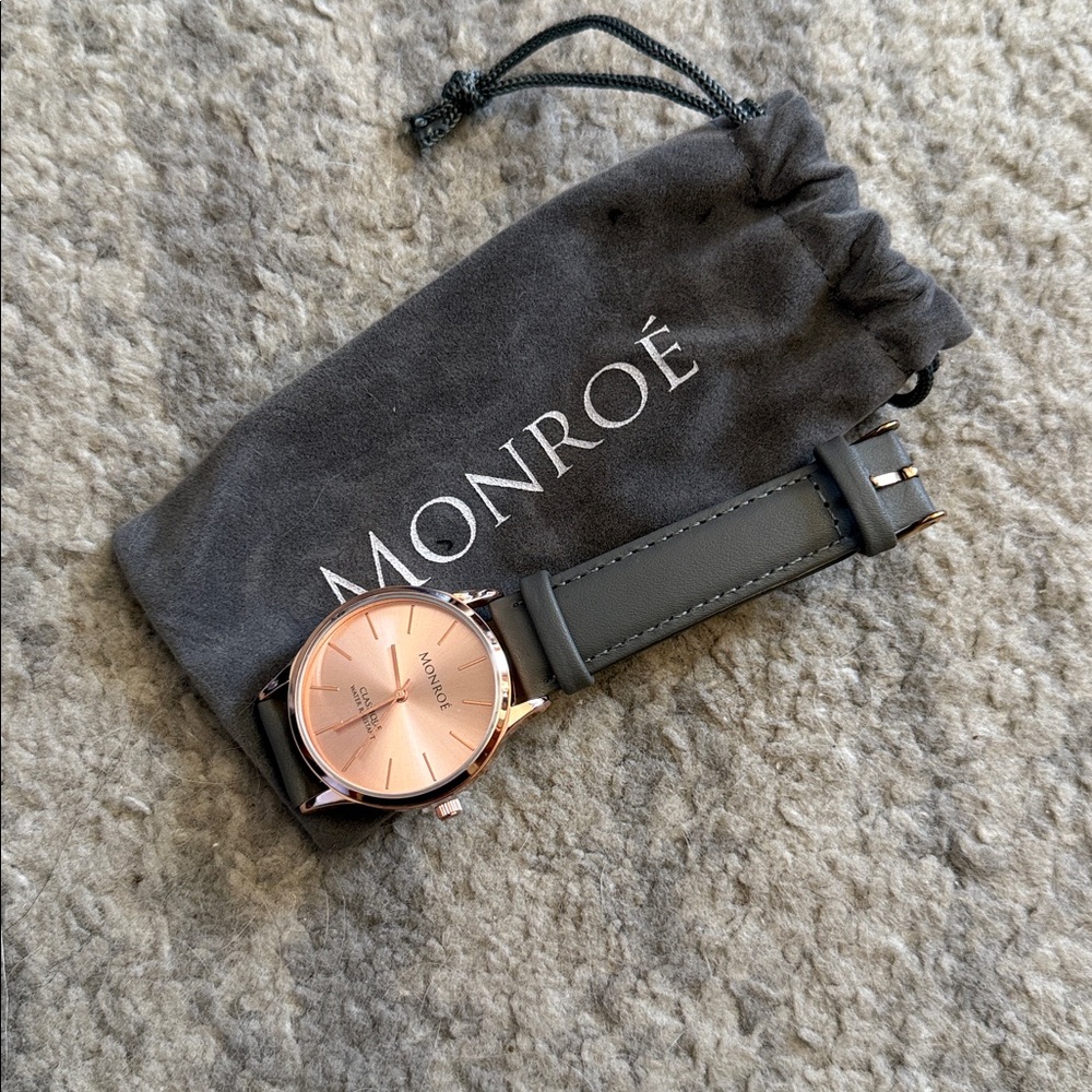Monroe Rose Gold and Gray Watch